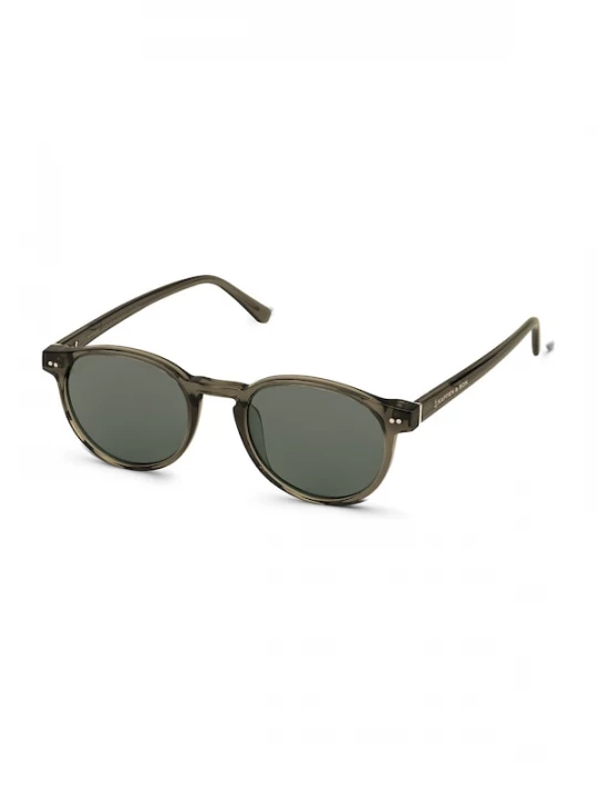Foto van product Kapten & Son Zonnebril 'Marais Transparent Olive Green' kaki