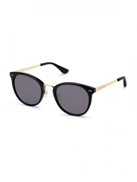 Foto van product Kapten & Son Zonnebril 'Prague All Black' goud / zwart