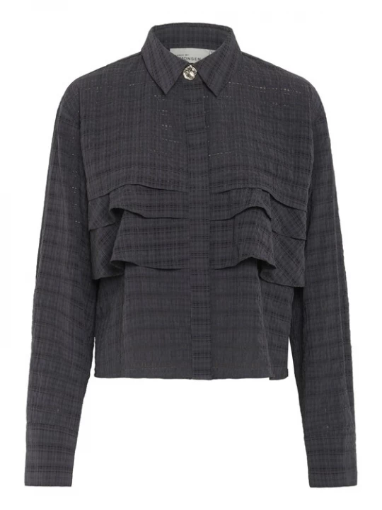 Foto van product KAREN BY SIMONSEN Blouse 'Ayo Nilla' grafiet / zwart