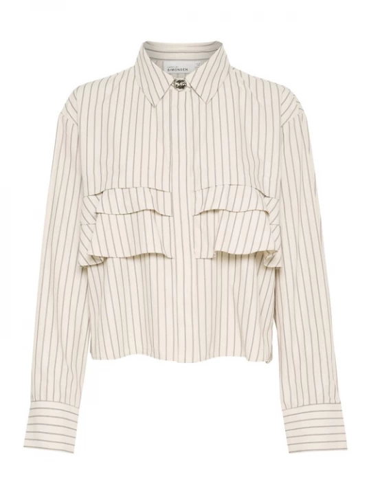Foto van product KAREN BY SIMONSEN Blouse 'KBUda Nilla' grijs / taupe