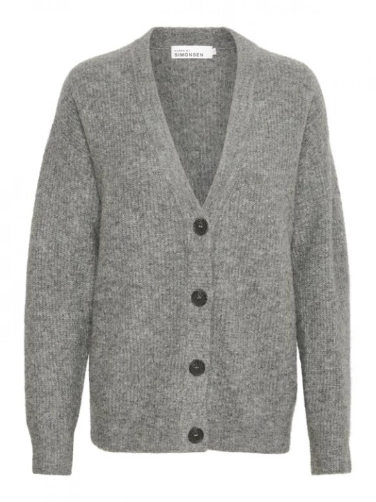 Foto van product KAREN BY SIMONSEN Gebreid vest 'Debbie' donkergrijs