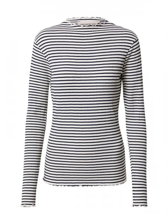 Foto van product KAREN BY SIMONSEN Shirt 'Candace' nachtblauw / wit