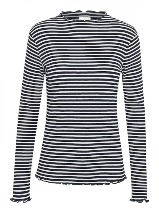 Foto van product KAREN BY SIMONSEN Shirt 'Candace' nachtblauw / wit