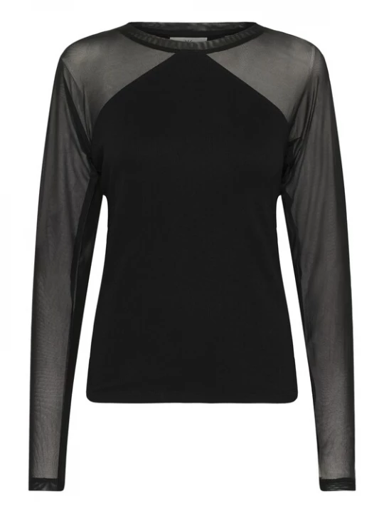 Foto van product KAREN BY SIMONSEN Shirt 'KBDafne Mandarina' zwart