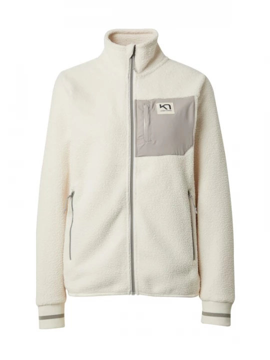 Foto van product Kari Traa Fleece jas 'Rothe' crème / taupe