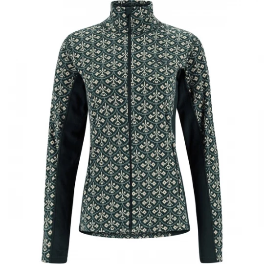 Foto van product Kari Traa Functionele fleece jas 'Thalena' beige / donkergroen / zwart