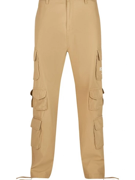 Foto van product Karl Kani Cargobroek camel / wit