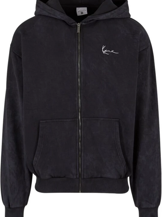 Foto van product Karl Kani Fleece jas 'Chest Signature' blauw / zwart / wit