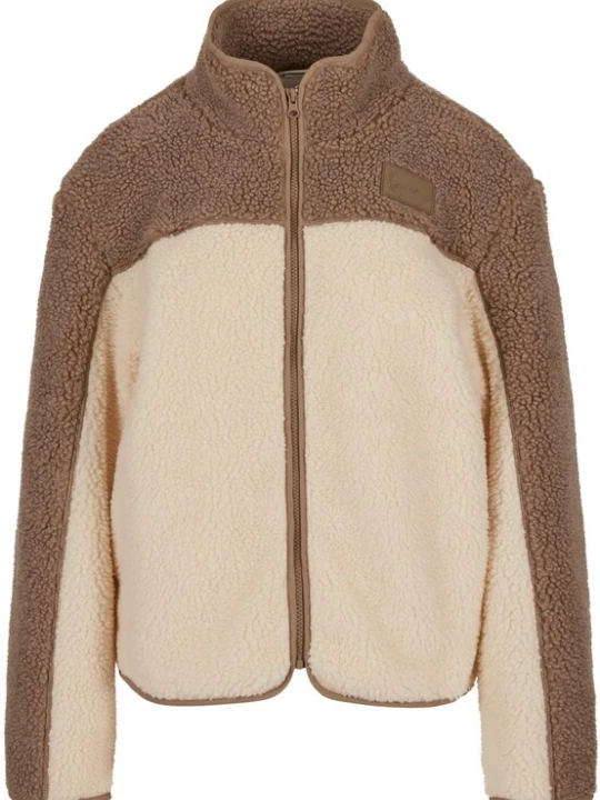 Foto van product Karl Kani Fleece jas crème / taupe