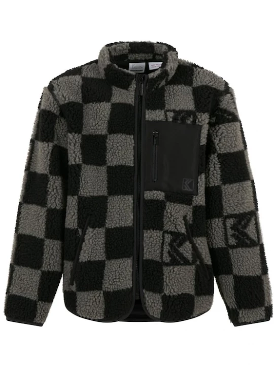 Foto van product Karl Kani Fleece jas grafiet / zwart