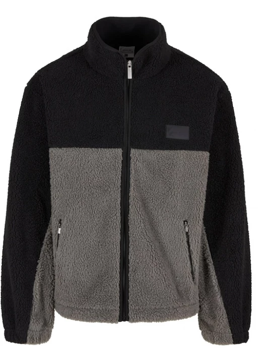 Foto van product Karl Kani Fleece jas grijs / zwart