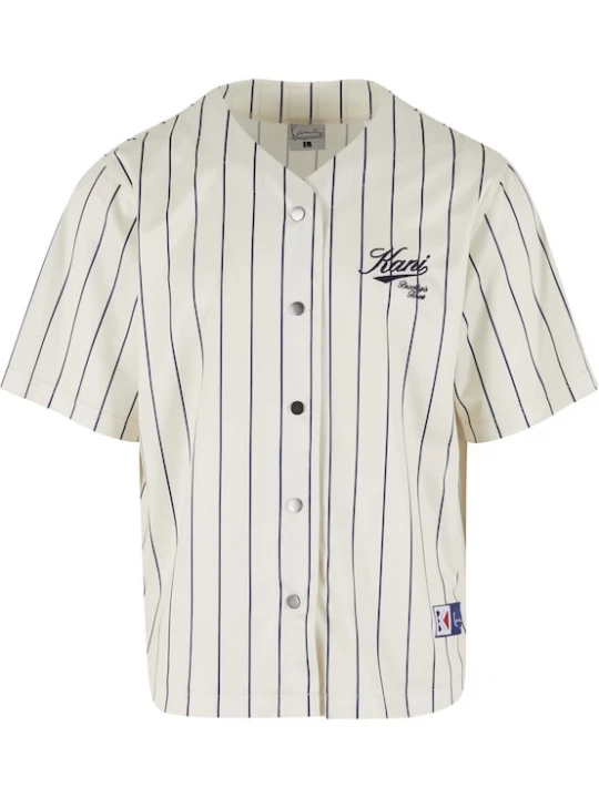 Foto van product Karl Kani Overhemd 'Varsity' navy / offwhite