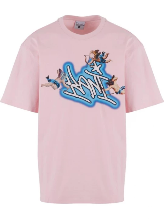 Foto van product Karl Kani Shirt 'Amor' lichtblauw / rosa / zwart