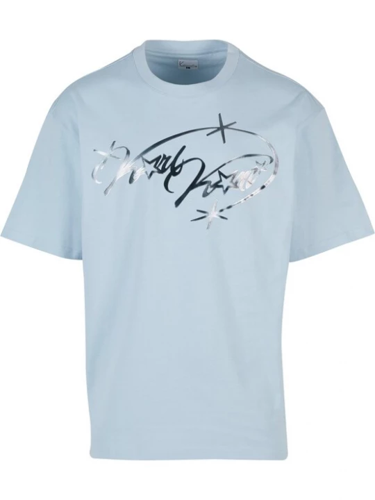 Foto van product Karl Kani Shirt 'Authentic Star' lichtblauw / zilver