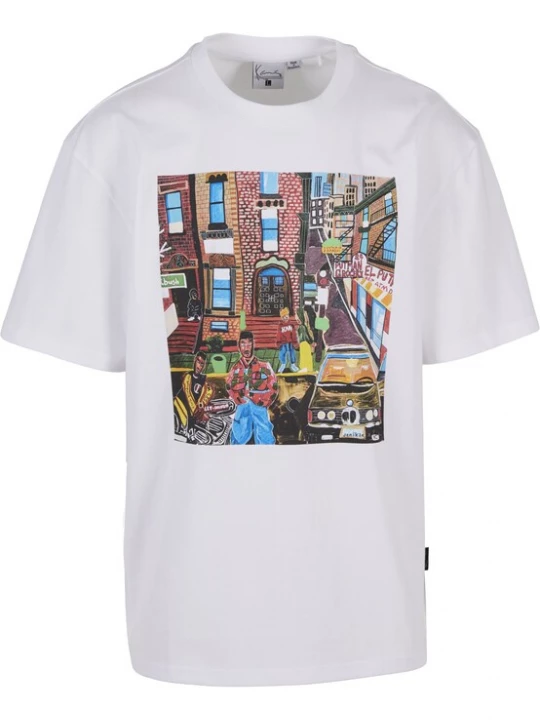 Foto van product Karl Kani Shirt azuur / mosterd / donkerrood / wit