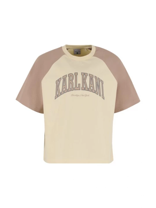 Foto van product Karl Kani Shirt beige / brokaat / zwart