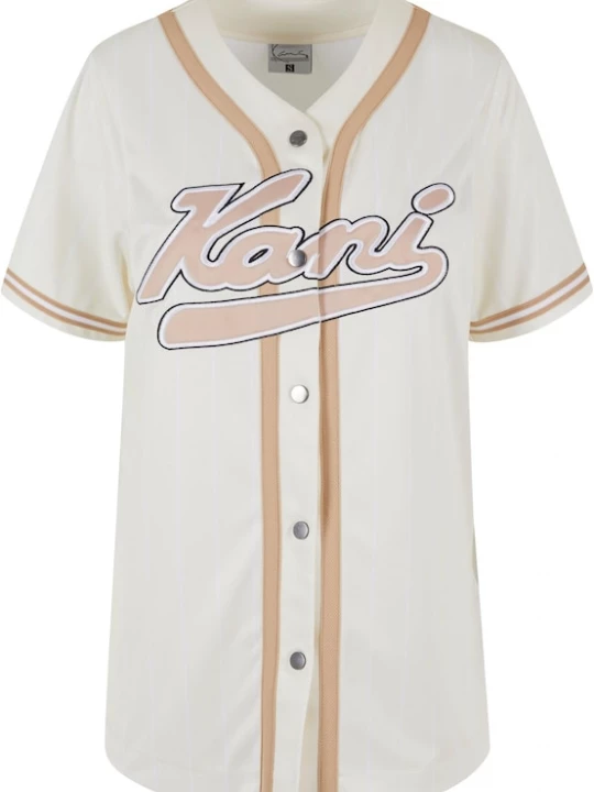 Foto van product Karl Kani Shirt beige / camel / zwart / offwhite