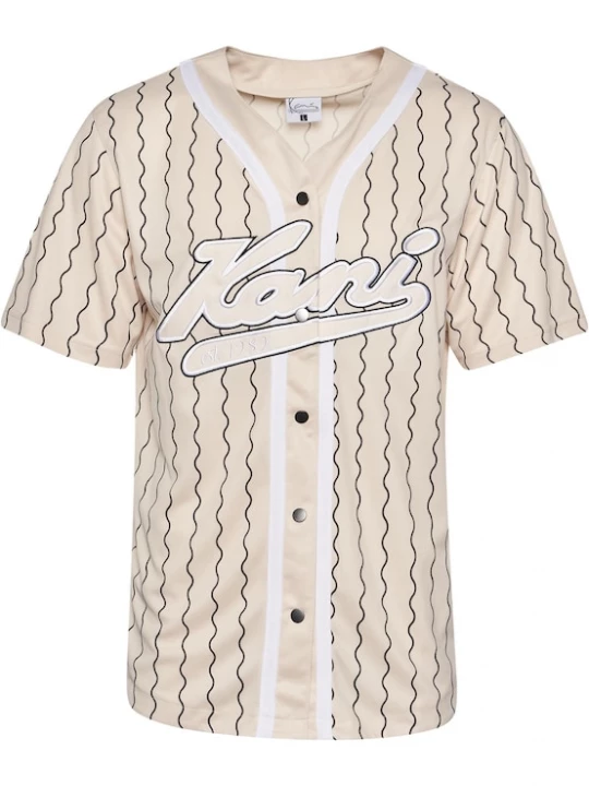 Foto van product Karl Kani Shirt beige / zwart / wit