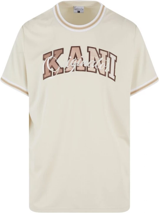 Foto van product Karl Kani Shirt bruin / oudroze / wit / wolwit