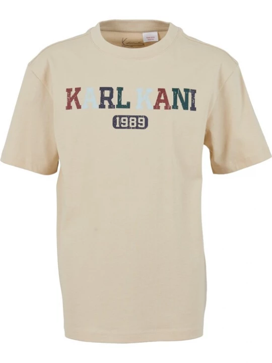 Foto van product Karl Kani Shirt 'College' beige / marine / lichtblauw / donkerrood