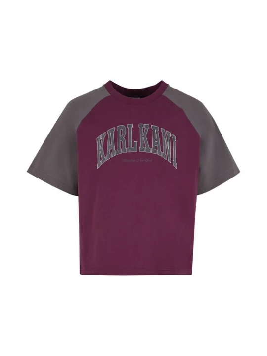 Foto van product Karl Kani Shirt 'College' donkergrijs / bessen