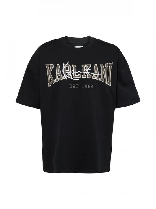 Foto van product Karl Kani Shirt 'College Signature Heavy' grijs / zwart / wit