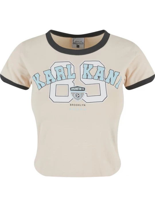 Foto van product Karl Kani Shirt crème / lichtblauw / donkergroen / wit