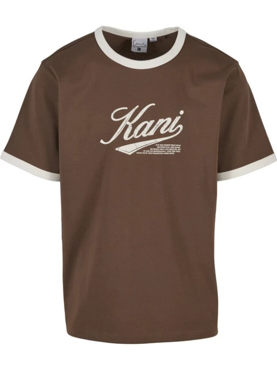 Foto van product Karl Kani Shirt 'Cursive Varsity' bruin / wit