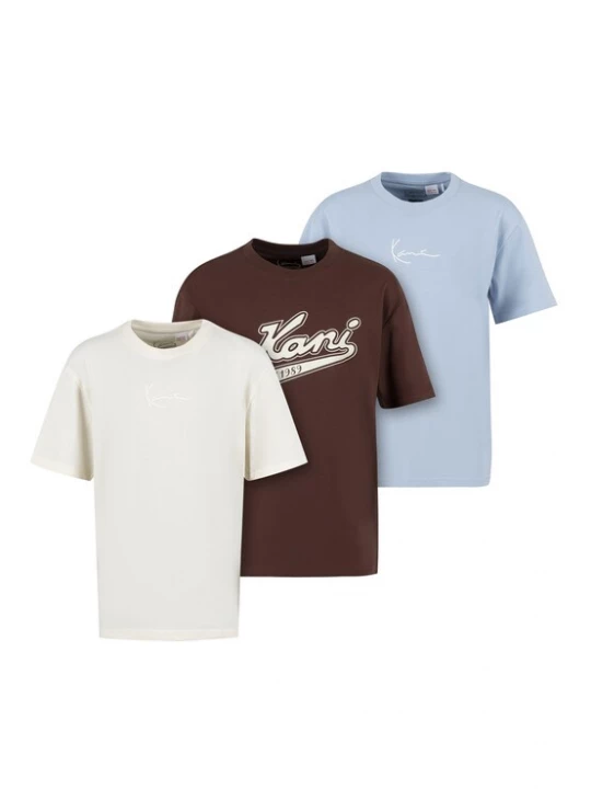 Foto van product Karl Kani Shirt duifblauw / donkerbruin / parelwit