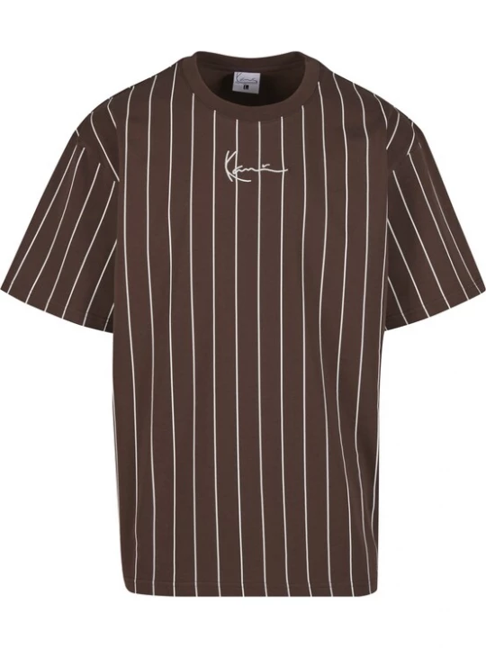 Foto van product Karl Kani Shirt 'Essential' donkerbruin / wit