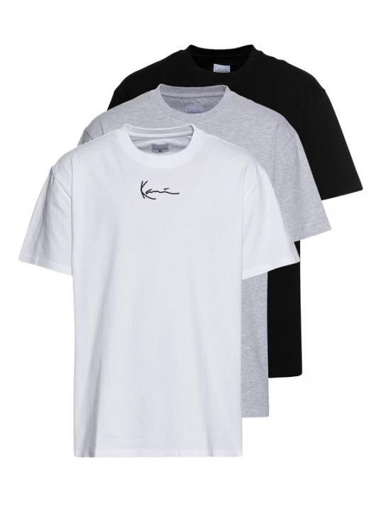 Foto van product Karl Kani Shirt 'Essential' grijs gemêleerd / zwart / wit