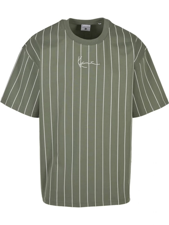 Foto van product Karl Kani Shirt 'Essential' olijfgroen / wit