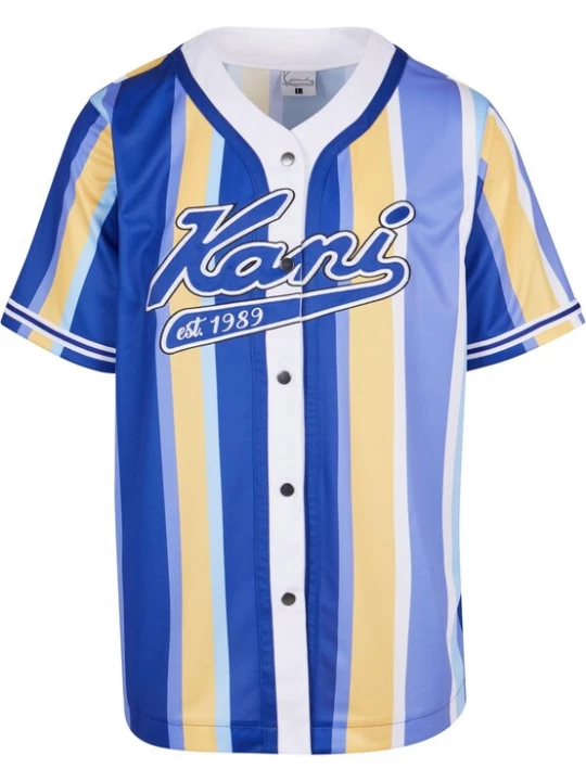 Foto van product Karl Kani Shirt 'KM241-042-1' navy / geel / wit