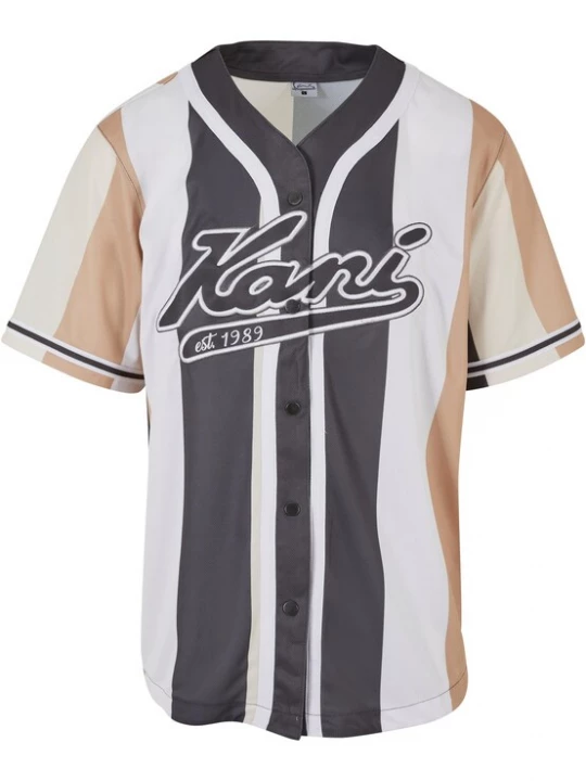 Foto van product Karl Kani Shirt lichtbeige / zwart / wit