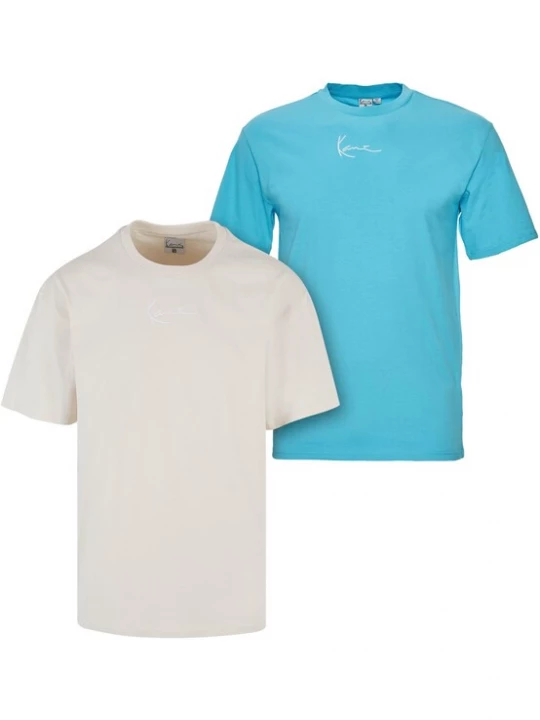 Foto van product Karl Kani Shirt lichtblauw / lichtgrijs / wit