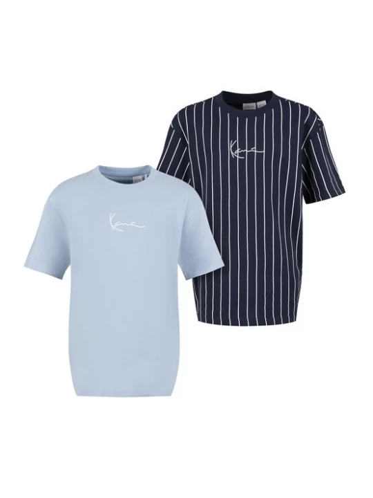 Foto van product Karl Kani Shirt nachtblauw / lichtblauw / wit