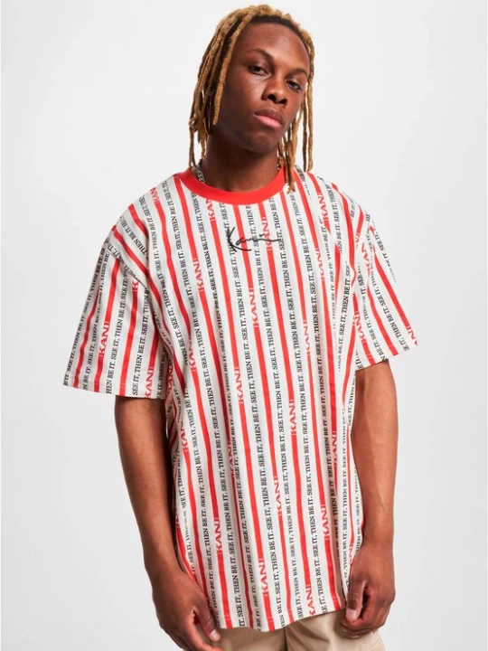 Foto van product Karl Kani Shirt rood / zwart / wit