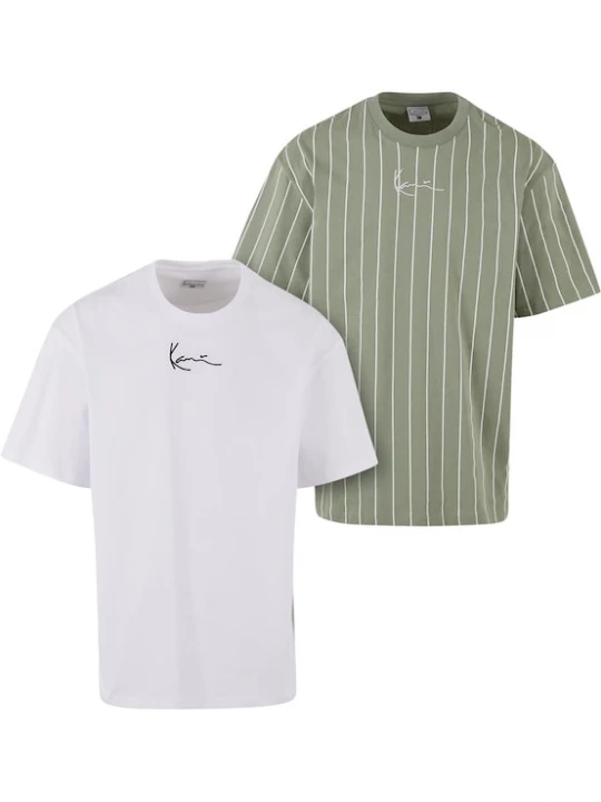 Foto van product Karl Kani Shirt 'Small Signature Essential' groen / wit