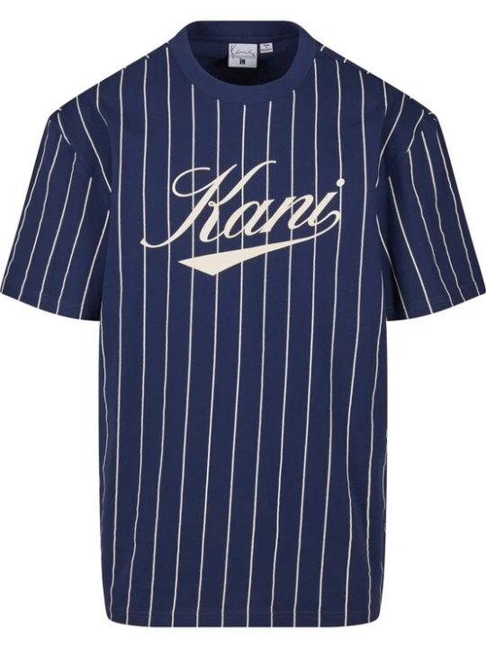 Foto van product Karl Kani Shirt 'Varsity' lichtbeige / donkerblauw