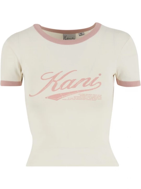 Foto van product Karl Kani Shirt 'Varsity' lichtbeige / lichtroze
