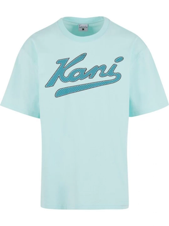 Foto van product Karl Kani Shirt 'Varsity Palm' blauw / turquoise / zwart