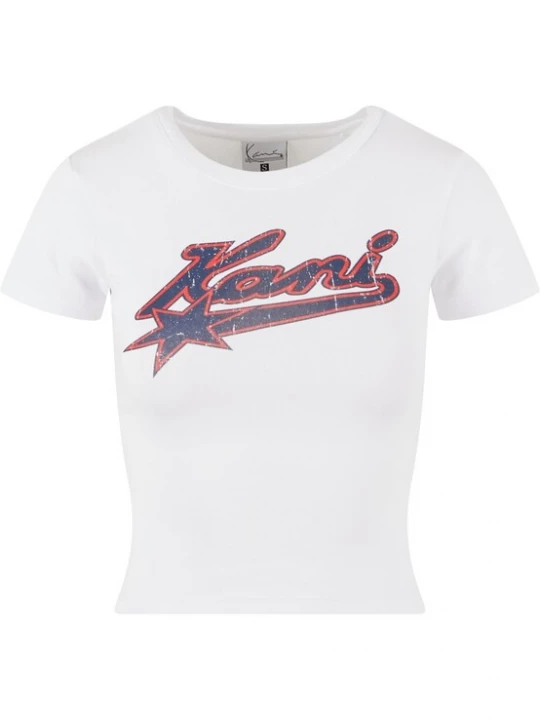 Foto van product Karl Kani Shirt 'Varsity Star Tiny' navy / rood / wit