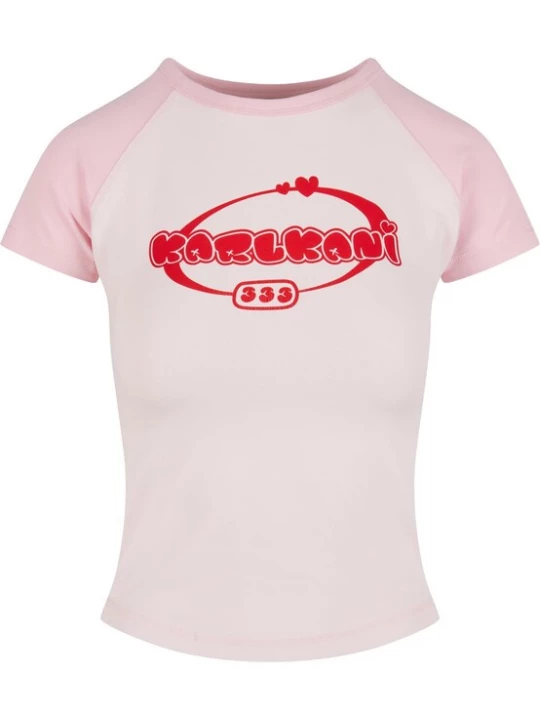 Foto van product Karl Kani Shirt 'Woven Signature Heart Tiny' rosé / lichtroze / rood