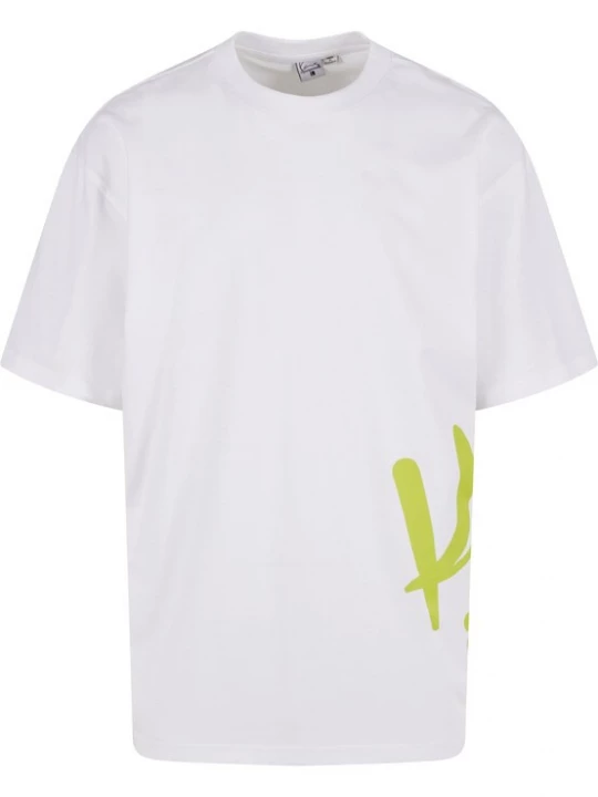 Foto van product Karl Kani Shirt 'Woven Signature' limoen / wit
