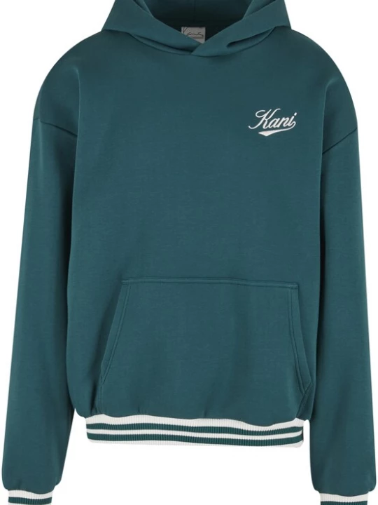 Foto van product Karl Kani Sweatshirt 'Cursive Varsity' donkergroen / wit