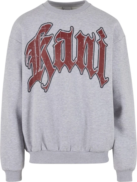 Foto van product Karl Kani Sweatshirt 'Inside Out' grijs gemêleerd / donkerrood / zwart