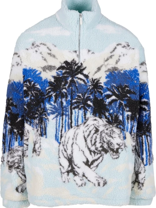 Foto van product Karl Kani Trui 'Ice Tiger' blauw / grijs / zwart / wit