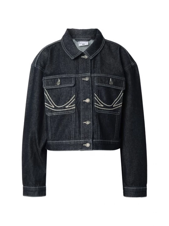 Foto van product Karl Kani Tussenjas black denim