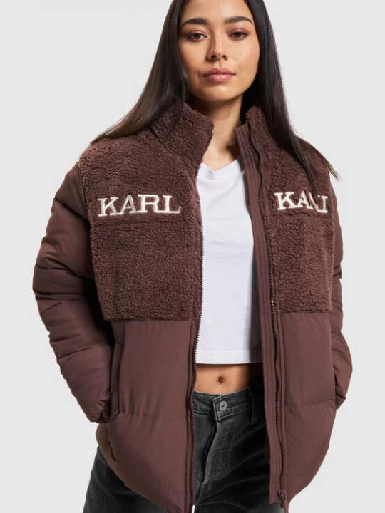 Foto van product Karl Kani Tussenjas chocoladebruin / wit