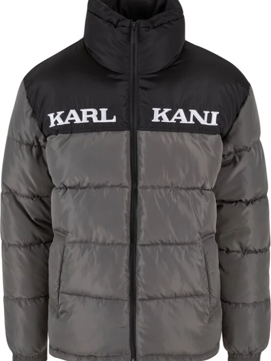 Foto van product Karl Kani Winterjas 'Essential' donkergrijs / zwart / wit